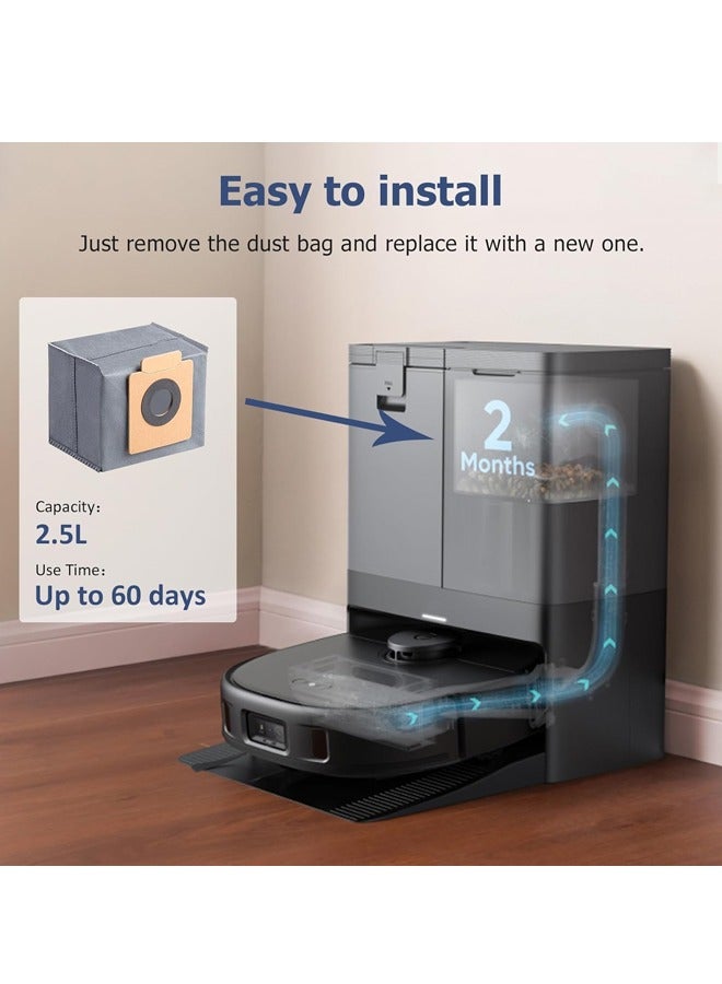 Robot Vacuum Replacement Parts 12 Packs Replacement Parts Vacuum Cleaner Bags Vacuum Mop Pads for  Robot Vacuum Accessories,6 Dust Bags,6 Mop Pads for Robot Vacuum - Image 4