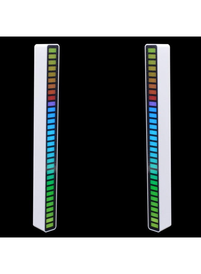 Loquat Bar DJ Music Led Rhythm Light Portable Car Decoration RGB Pickup Atmosphere Light Desktop Night Light-Light Source Power:5W-Light Color:16 Lights Charging Model - Image 3