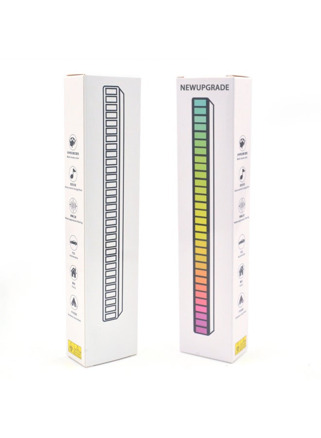 Loquat Bar DJ Music Led Rhythm Light Portable Car Decoration RGB Pickup Atmosphere Light Desktop Night Light-Light Source Power:5W-Light Color:16 Lights Charging Model - Image 5