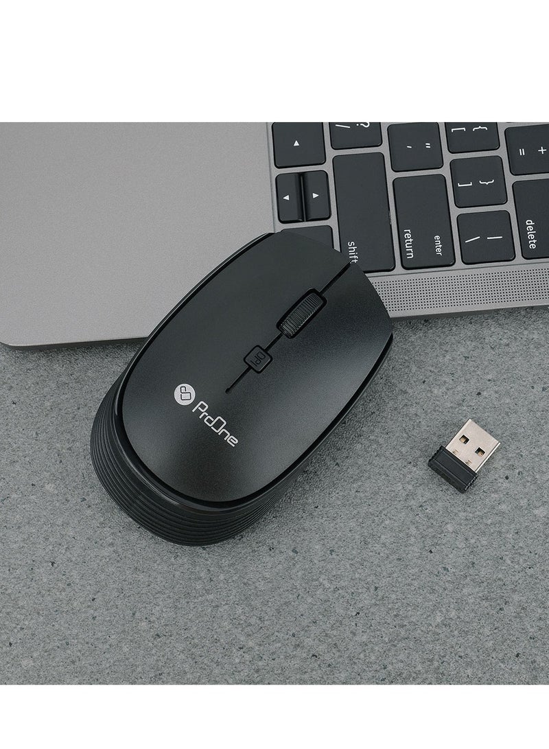 ProOne ProOne Wireless Mouse 1600 DPI Selectable 2.4G Optical Mouse, USB Computer Mouse for Laptop, PC, Chromebook, Notebook, 10M long range Wireless Connection Mouse With 1AA Battery  - Image 3