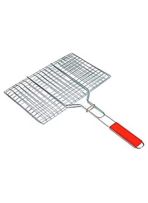 Promass Barbecue Rectangular Grilling Basket, Multi-purpose Portable Griller with Handle 24x34x51CM (Pack of 1).