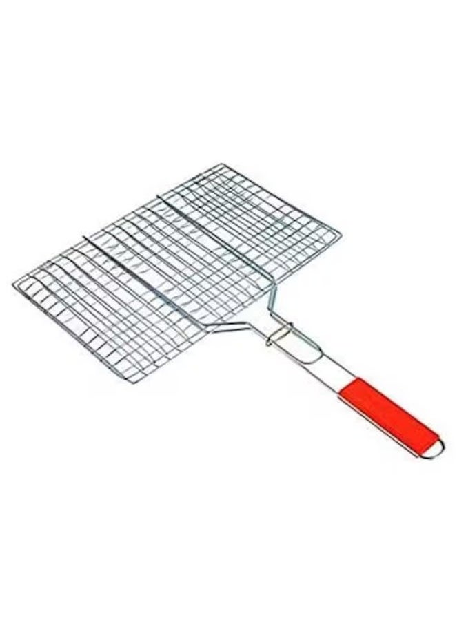 PROMASS Promass Barbecue Rectangular Grilling Basket, Multi-purpose Portable Griller with Handle 24x34x51CM (Pack of 1).  - Image 1