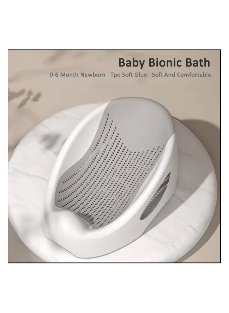 dreamons link حوض استحمام آمن للأطفال الرضع غير قابل للانزلاق مع مسند رأس مائل - Image 2