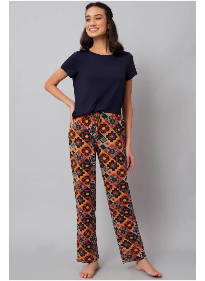 NeceSera Floral Azetc Pajama Set