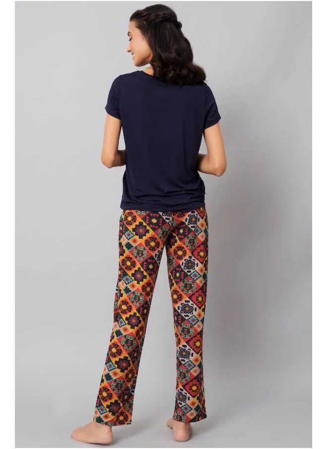 NeceSera Floral Azetc Pajama Set