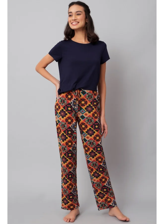 NeceSera Floral Azetc Pajama Set