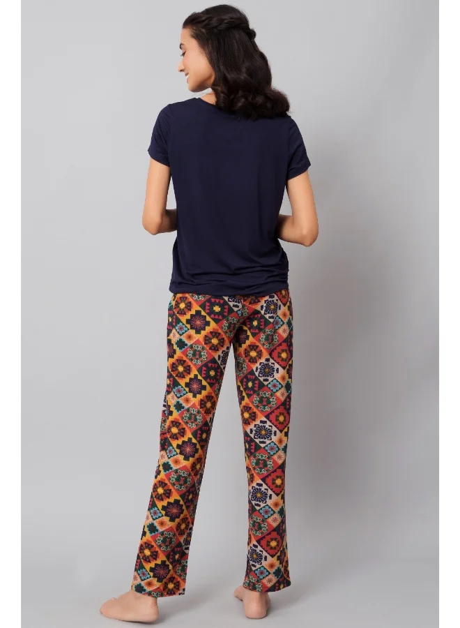 NeceSera Floral Azetc Pajama Set