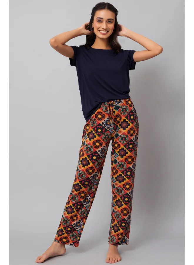 NeceSera Floral Azetc Pajama Set