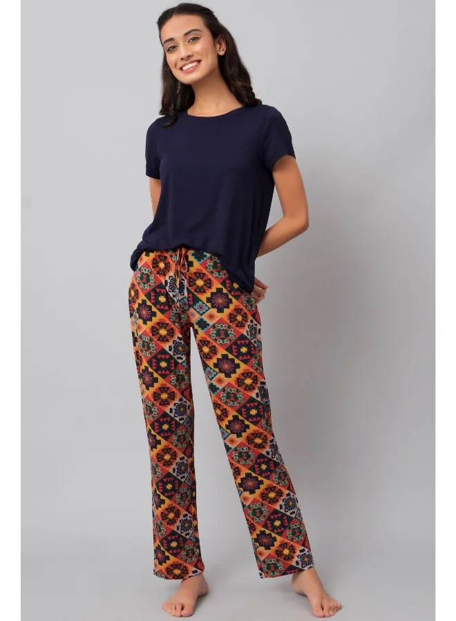 NeceSera Floral Azetc Pajama Set