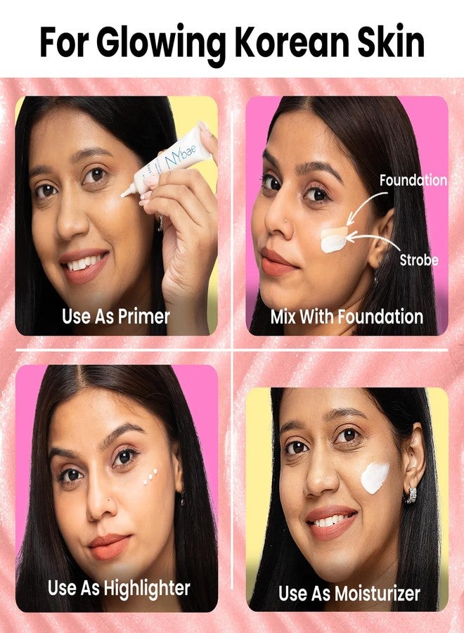 NY Bae PRO Strobe Cream - Pink Topaz (30g) | Primer + Highlighter + Moisturizer | Flawless Dewy Makeup | Best Suited For Normal To Dry Skin | Instant Radiance | Illuminating & Glowing Makeup Base - Image 4