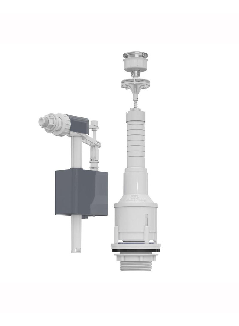 ميجا آلية تشغيل سيفون خزان المرحاض ميغا تاتش تركي (سفلي) – قطعة متينة لتصريف المياه، موديل 3004 - Image 1