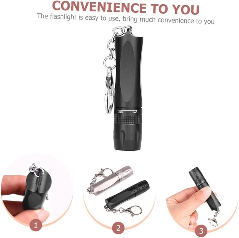 Mini Keychain Flashlight Portable LED Torch For Camping Outdoor Hanging Design - Image 4