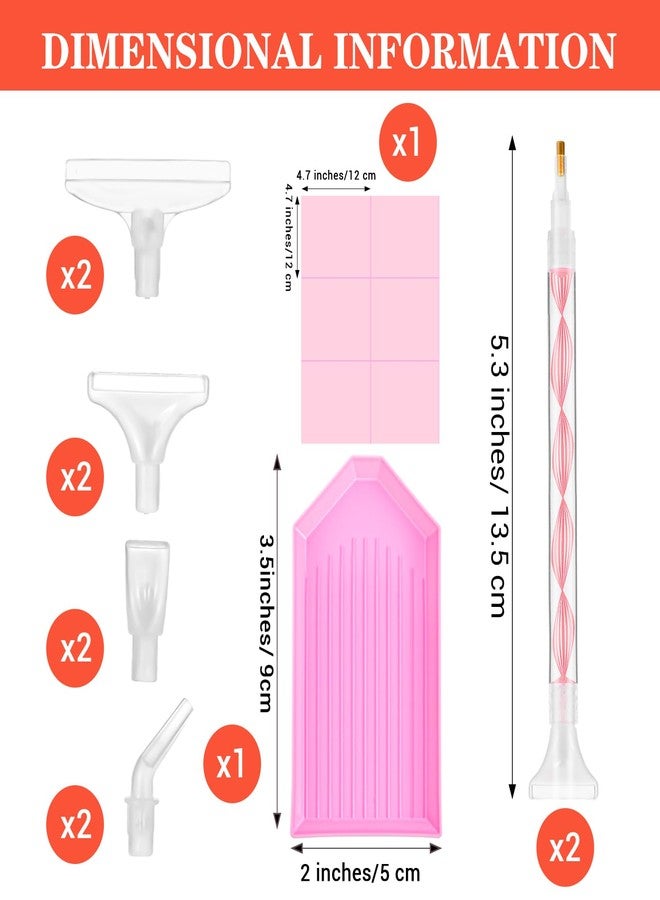 KFHENSOMR Rhinestone Pickup Tool Set: 2 Pcs Rhinestone Picker Handles Dual-Ended Rhinestones Applicator Dotting Tool Pen Shiny Diamond Dot Drill Pen for DIY Home Nail Salon - Image 2