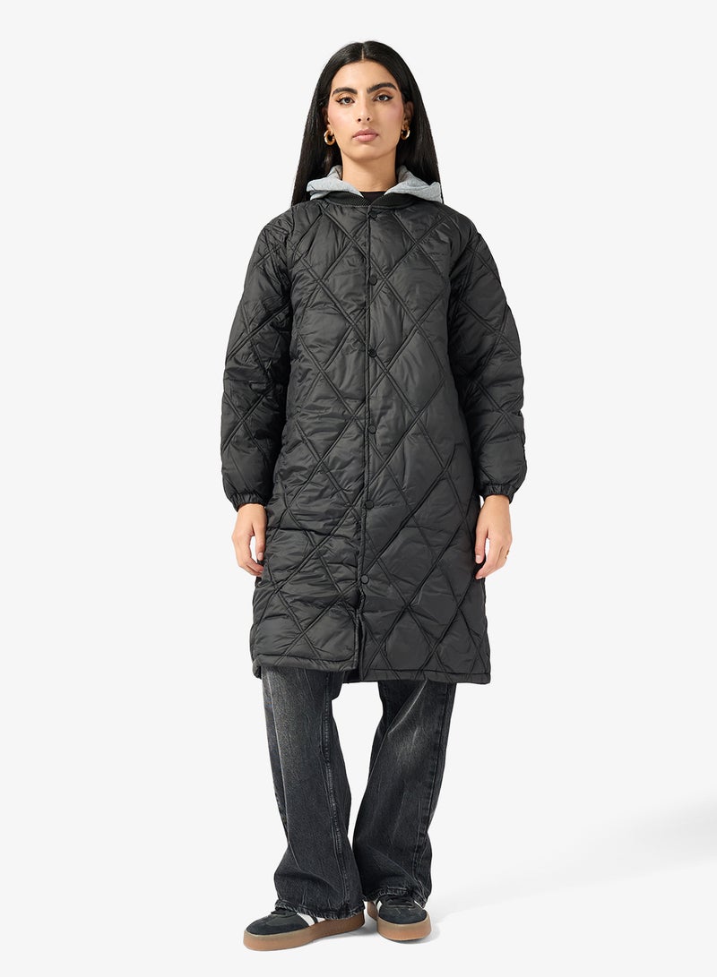 ELLA Longline Padded Jacket - Image 1
