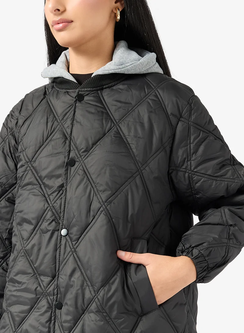 Ella  Longline Padded Jacket for Women | Best Price UAE