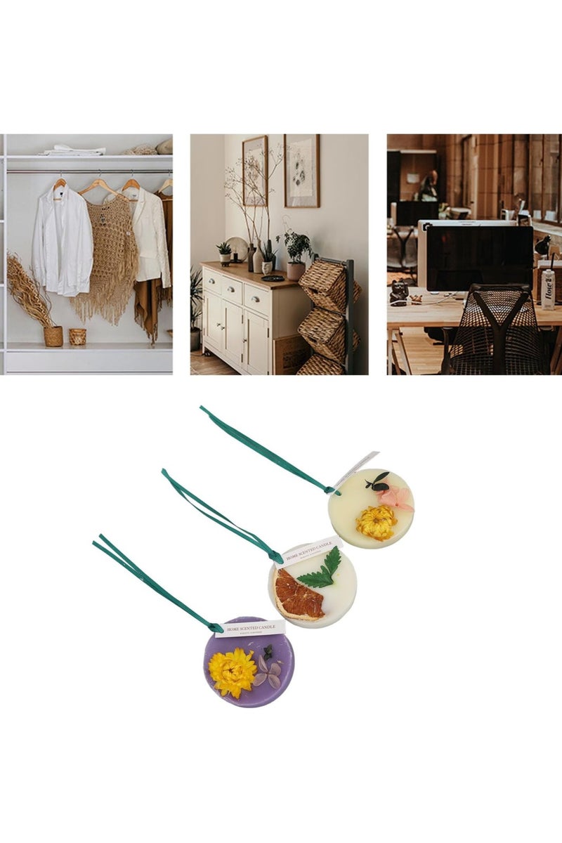 3 pieces of wardrobe aromatherapy sheets for deodorizing and retaining fragrance in the bedroom, home clothes, and car air fresheners (gardenia + orange rain + amber ebony three scent combinations) - Image 5