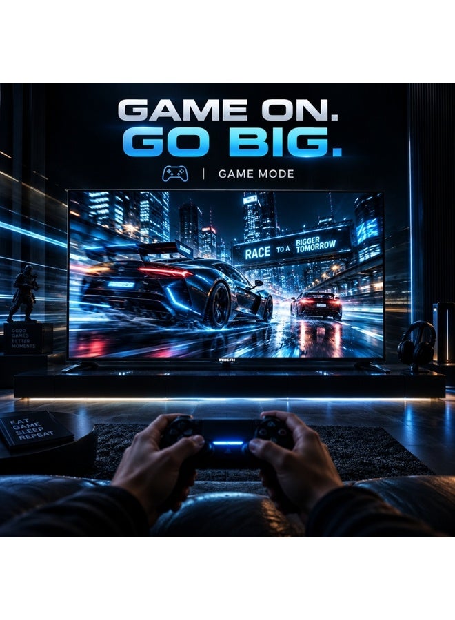 نيكاي NIKAI 85 Inch QLED 4K UHD Smart TV with Samsung Tizen OS, HDR10+, Dolby Vision, Dolby Atmos, Samsung TV Plus, Game Mode, Wi-Fi, Bluetooth, Apple AirPlay & HDMI | 85QTZNSQLED 85QTZNSQLED black - Image 5