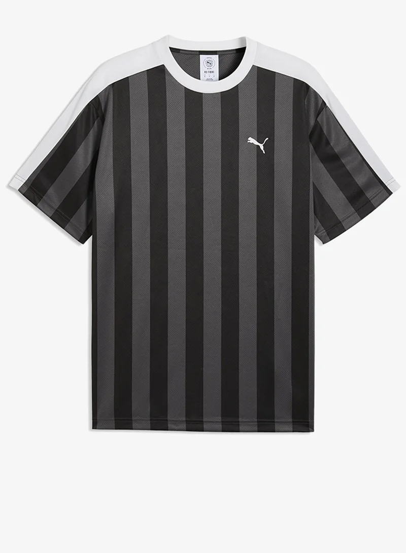 Puma PUMA Black Essential Striped Football Jersey for Men | Best Price UAE