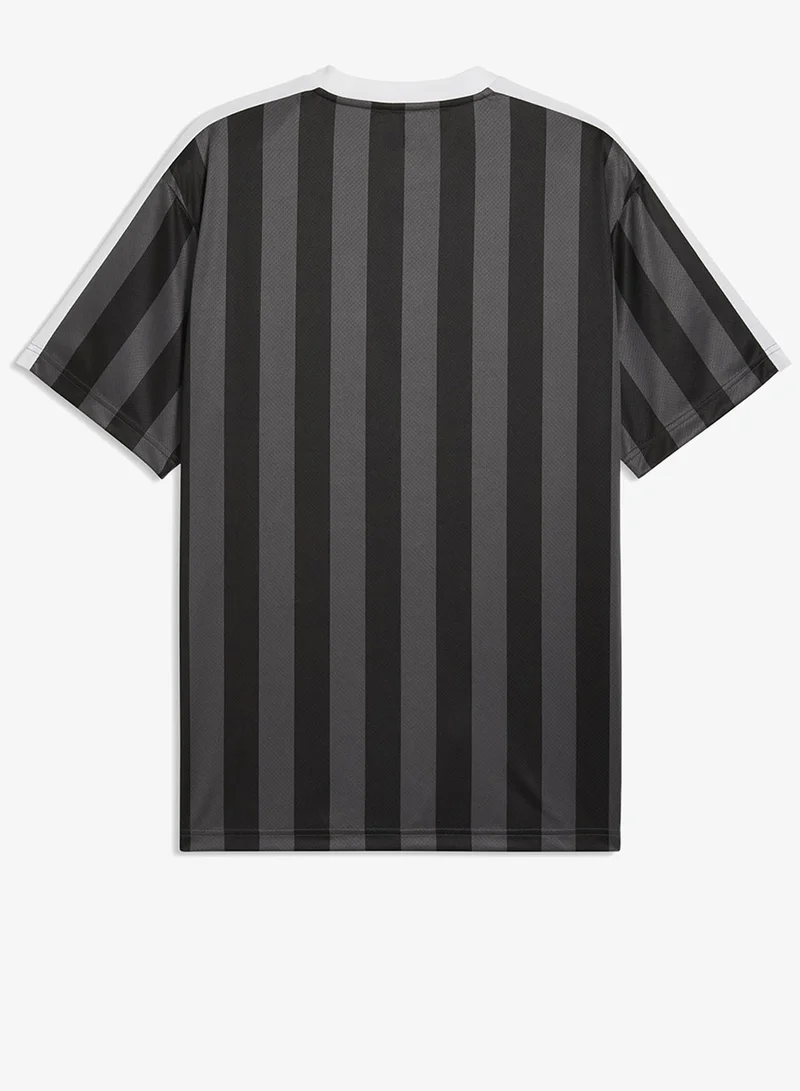 Puma PUMA Black Essential Striped Football Jersey for Men | Best Price UAE