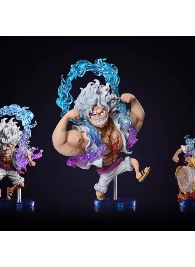 null - Direct Sales YZ Nika Luffy Hercules PVC High-quality Version Five-speed Sun God Form Ornament Model Figure-Color:9cm Hot Wheels Luffy (37g) - Image 1