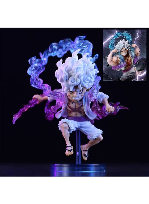 Direct Sales YZ Nika Luffy Hercules PVC High-quality Version Five-speed Sun God Form Ornament Model Figure-Color:9cm Hot Wheels Luffy (37g)