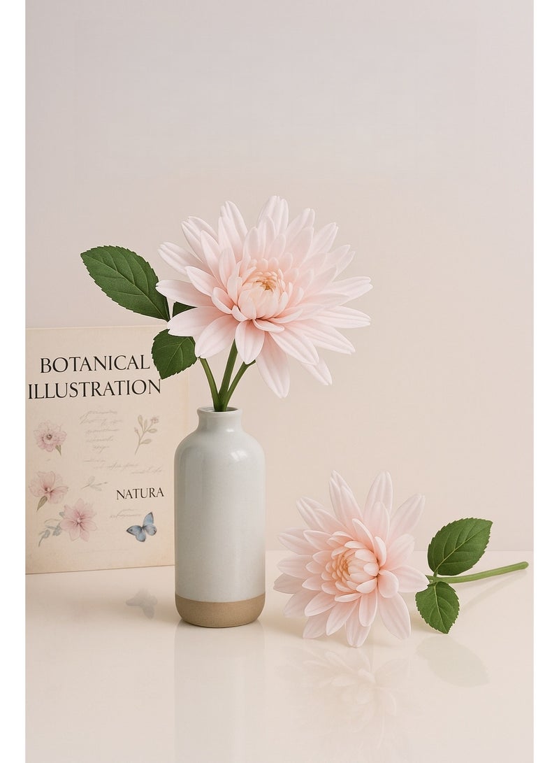 4 pcs Chrysanthemum Simulation Flowers Artificial Flowers Home Decoration-Pink - Image 4