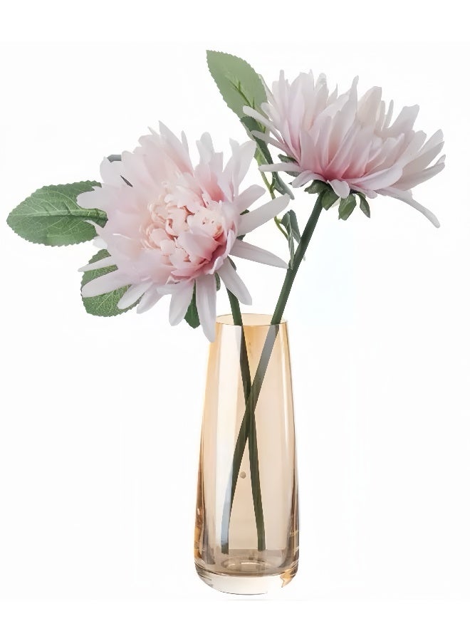 4 قطع زهور كرزمة وردية اصطناعية - ديكور منزل