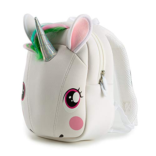 KIDDIETOTES Unicorn Plush Softcase Backpack for Kids, Toddlers, Children - Perfect for Daycare, Preschool, Kindergarten and Elementary School - Image 1