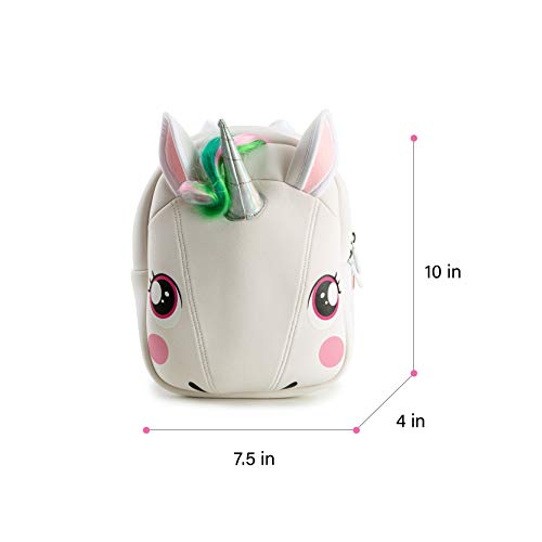 KIDDIETOTES Unicorn Plush Softcase Backpack for Kids, Toddlers, Children - Perfect for Daycare, Preschool, Kindergarten and Elementary School - Image 3