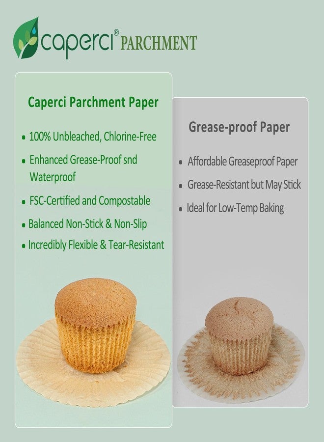 Caperci 225pcs White Parchment Cupcake Liners - Standard Muffin Liners Baking Cups, Parchment Paper Cupcake Wrappers with Excellent Greaseproof & Balanced Non-Stick, No Smell, Food Grade (White) - Image 3