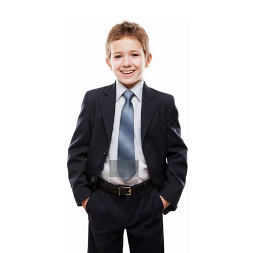 PALIANS Black Uniform Trousers for Boys & Girls - Durable, Adjustable Fit Regular Mid Rise School Wear, 6 Years-7 Years - Image 3