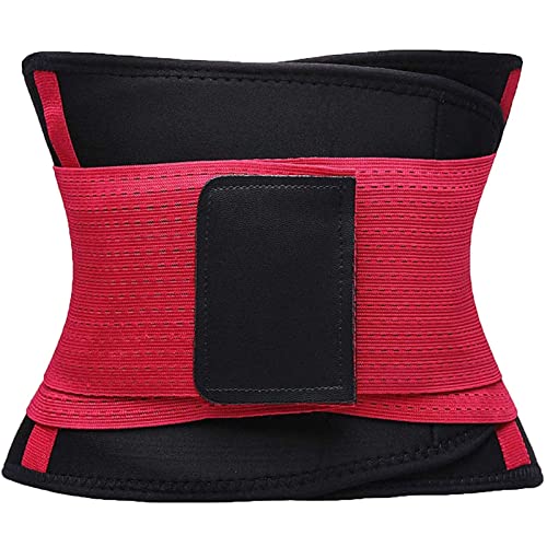 VENUZOR Waist Trainer Belt for Women - Waist Cincher Trimmer - Slimming Body Shaper Belt - Sport Girdle Belt (UP Graded)(Rose Red,Medium) - Image 4