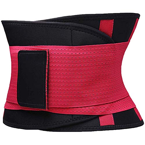 VENUZOR Waist Trainer Belt for Women - Waist Cincher Trimmer - Slimming Body Shaper Belt - Sport Girdle Belt (UP Graded)(Rose Red,Medium) - Image 5