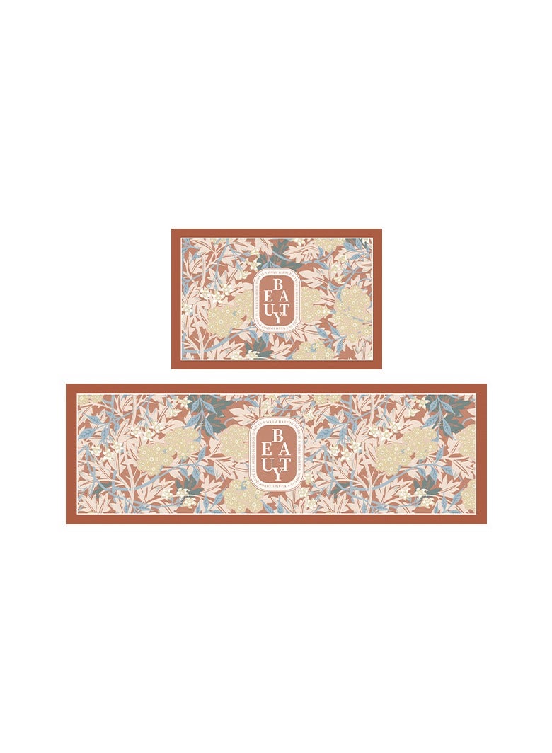 آنا طقم وسائد مطبوعة مقاومة للماء وسهلة التنظيف للاستخدام في المطبخ أو الشرفة (عدد 2) - Image 1