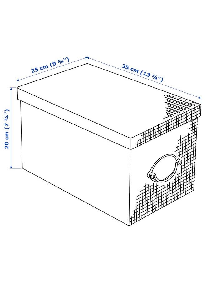 Generic Storage box with lid, beige, 25x35x20 cm  - Image 5