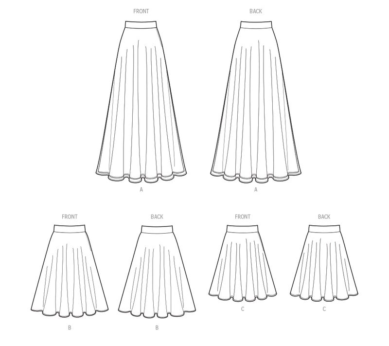 New Look Misses' Circle Skirt Sewing Pattern Packet, Design Code S9441, Sizes 8-10-12-14-16-18-20 - Image 3