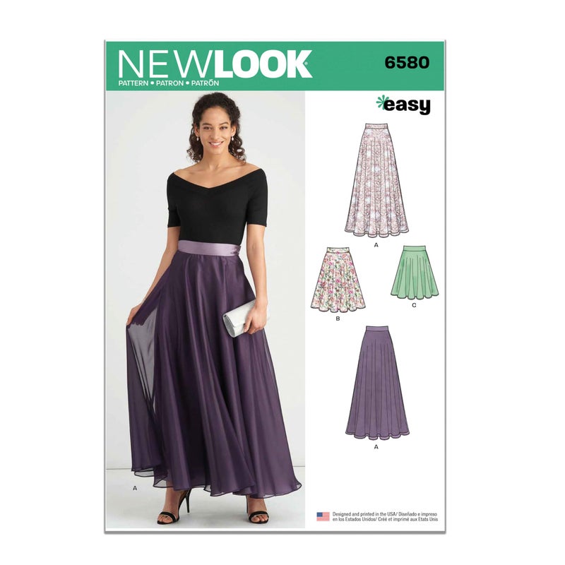 New Look Misses' Circle Skirt Sewing Pattern Packet, Design Code S9441, Sizes 8-10-12-14-16-18-20 - Image 1