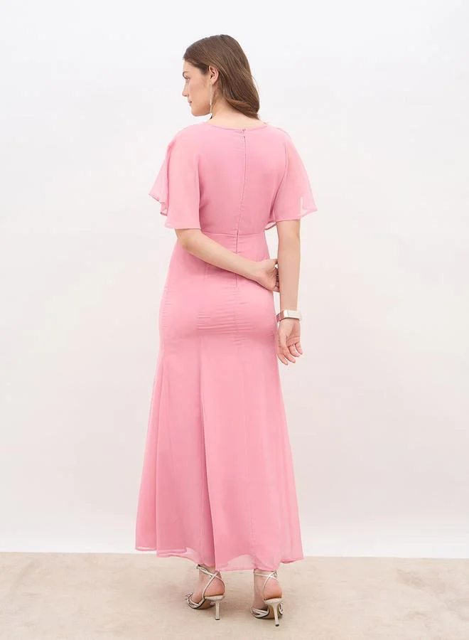 ستايلي فستان ماكسي A-Line مزين بالترتر من Styli