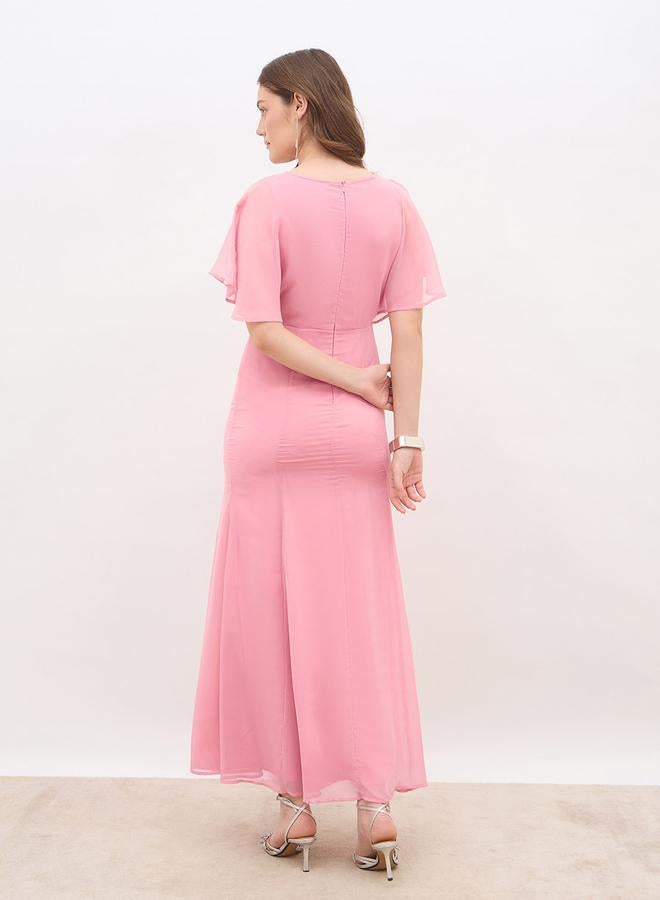 Styli Embellished Sequined A-Line Maxi Dress - Image 5