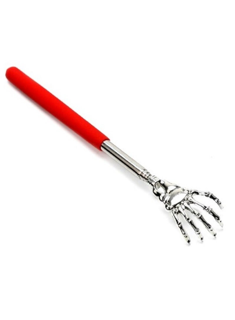 AlexVyan 1 Pcs Imported Extendable Itching Stick Back Massager Back Scratcher, Extendable Extra Long Massage Tools,Stainless Steel Heavy Duty Curved Back Itching with Non-Slip Handle for Men Women - Image 1