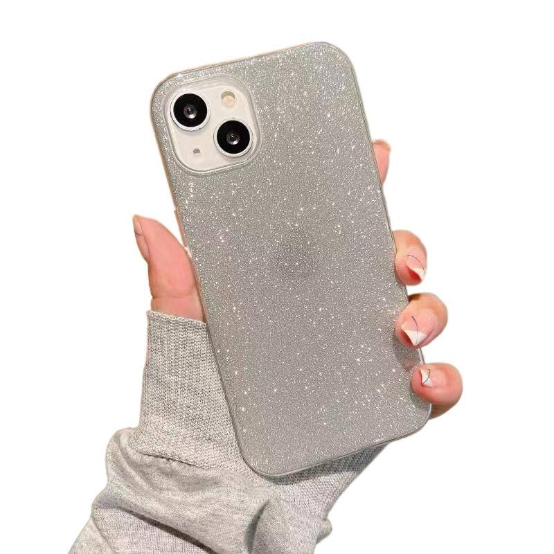 Protective Case | Silver | Silicone | Glitter Sparkle | Ultra Thin | Cover for iphone7plus/8plus - Image 1