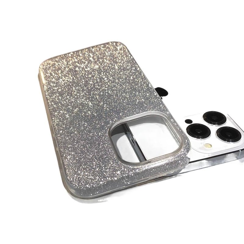 Protective Case | Silver | Silicone | Glitter Sparkle | Ultra Thin | Cover for iphone7plus/8plus - Image 3
