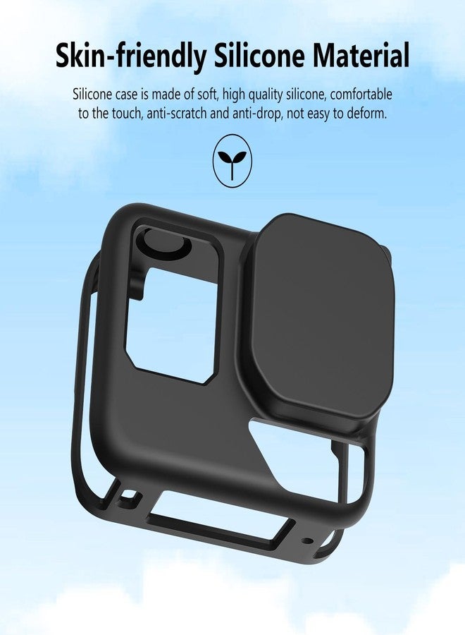 Stoyobe® Silicone Protective Case for Insta360 Ace Pro 2 - Full Body Shockproof Cover with Lens Cap & Wrist Strap, Anti-Scratch Anti-Dust Shell for Diving, Travel, Outdoor Adventures (Black) - Image 3
