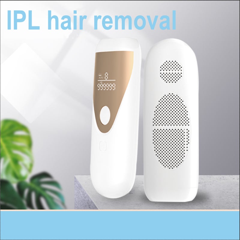 أداة إزالة الشعر بالشعاع الضوئي (IPL) - أداة حلاقة - آلة إزالة الشعر دائمة الألم و99000 ومعدة لإزالة الشعر من الوجه والمنطقة السرية والأذنين والجسم - Image 2