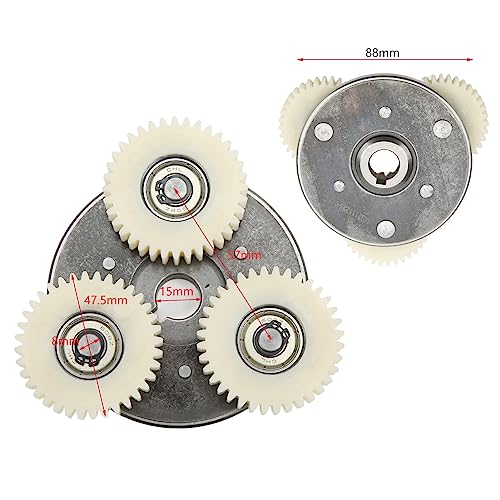 Estink Electric Cycle Motor Gear Clutch Kit, 500W-750W Motor Gear Clutch Assembly with 36T Planetary Nylon Gears Accessories Replacement 36T Gear Clutch Kit for Electric Cycle 500W‑750W - Image 5