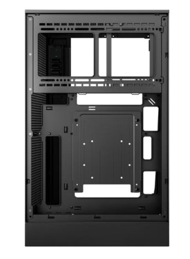 DEEPCOOL صندوق كمبيوتر مدمج عمودي ميكرو-ATX CH270 بتدفق هواء عالي، زجاج مقسى، شاشة عرض نظام رقمي، دعم لميكرو-ATX و Mini-ITX، 4 فتحات توسيع، USB 3.2 Gen2 Type-C، دعم لمراوح ومبردات متعددة (حتى 360 مم)، تصميم شبكي بتدفق هواء عالي، أسود | R-CH270-BKNDM0-G-1 - Image 4