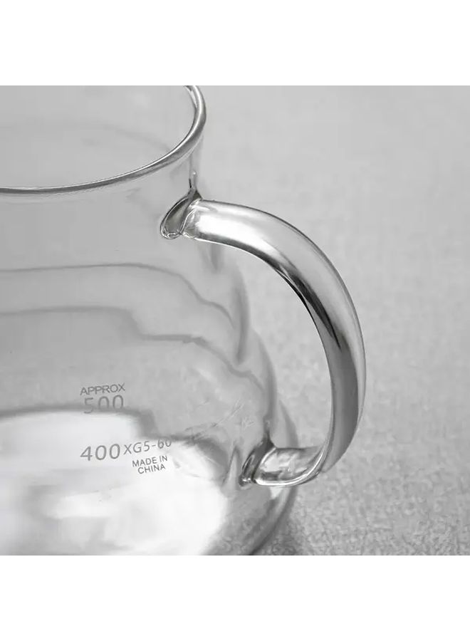 Elegant Clear Glass Coffee Carafe With Lid 20.3oz Heat Resistant Borosilicate Glass For Drip Coffee Maker - Image 4