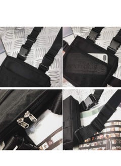 SYOSI Chest Rig Bag Tactical Waist Packs Bag, Chest Front Bag Underarm Shoulder Bag, Hip Bag for Men Women Adjustable Shoulder Bags Multipurpose Sport Waist Bag, Black  - Image 5