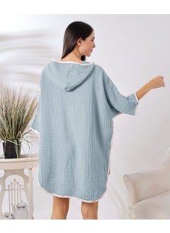 Destiny Hometex 4 Layer Muslin Hooded Adult Women's Poncho  - Image 3