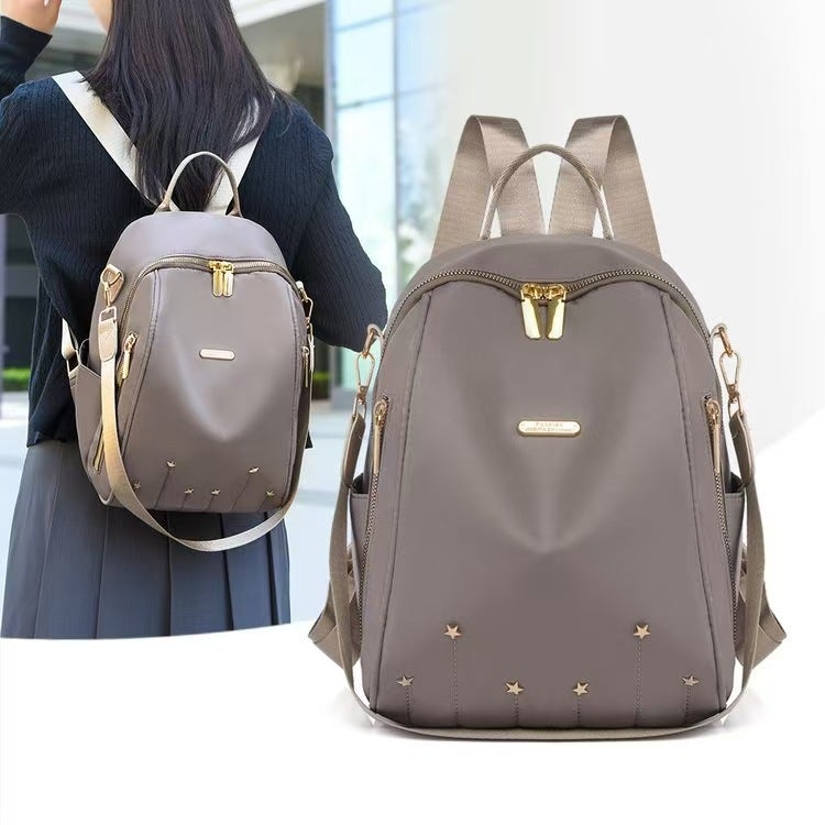 Women'S Large Capacity Backpack Embroidered/Embroidered High-End Style Women'S Bag Casual Commuter Fashion Handbag - Image 2